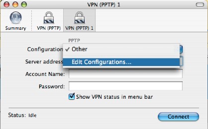 Internet Connection Mac OS X